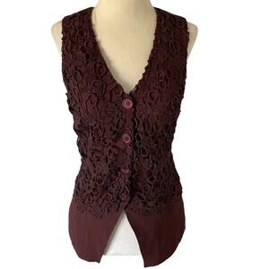 Vintage Lace Vest by Opera by Mimi Small